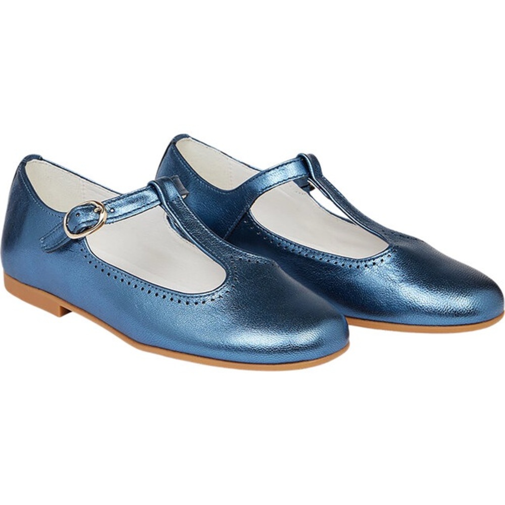 La Coqueta Blue Metallic T-Bar